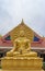 The khmer style gold buddha statue