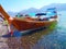 Kho Lipe, Satun, Thailand - Longtail boats taxi on the beach