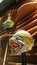 Khon Hanuman mask, Monkey the warriors in the Ramayana. Thailand traditional remarkable entertainment