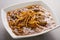 Khoresh Gheimeh served in dish isolated on grey background top view of arabic food