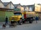 Khulna, Bangladesh:  A colorful truck parked on the street in Khulna