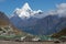 Khumjung village and Ama Dablam (6814 m) peak in Nepal