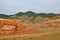 Khyzi Mountains with colorful hues during the daytime in autumn