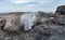 Kiama Blowhole in Action in Sydney with Blue Sky. Australia