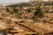 The Kibera slums of Nairobi landscape