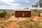 KIBUYE, RWANDA, AFRICA - SEPTEMBER 11, 2015:Unknown child. The house of the little farmer African boy.