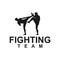 kick boxing Sport Silhouettes Activity, art  design