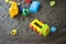 Kid colourful toys with man made safe sand from cassia tora seed