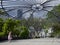 Kid enjoying the day in Toronto Music Garden with the cityscape background