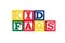 Kid FAQS - Alphabet Baby Blocks on white