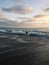 Kid getting slammed by wave on beach