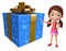 Kid girl with Giftbox