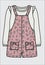 Kid Girls Wear Dungaree Dress