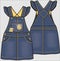 Kid Girls Wear Dungaree Dress