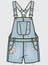 Kid Girls Wear Dungaree Dress