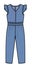 Kid Girls Wear Playsuit Jumpsuit and Bodysuit