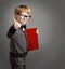 Kid in Glasses, Child Advertiser, Certificate Book, School Boy