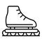 Kid inline skates icon, outline style