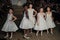 Kid models walk the runway for the Berta Bridal Spring 2019 Fashion show