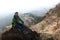 Kid posing in Kislovodsk National Park