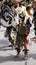 Kid with a prehispanic costume posing