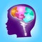 Kid\'s brain development concept. Essential minerals.