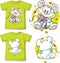 Kid shirt with cute mouse printed