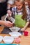 Kid taking part in baking workshop