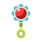 Kid toy children plaything infant rattle vector icon