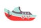 Kid toy or children plaything ship boat vector icon