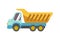 Kid toy children plaything tipper truck vector icon