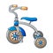 Kid tricycle icon, cartoon style