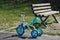 Kid tricycle in the park