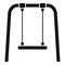 Kid yard swing icon, simple style