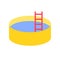 Kiddie pool vector, Summer party related flat icon