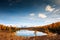 Kidelu lake and autumn forest in Altai, Russia