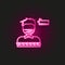 kidnapping neon style icon. Simple thin line, outline vector of mafia icons for ui and ux, website or mobile application