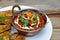 Kidney bean curry or rajma masala with lachha paratha