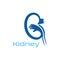 Kidney Care  illustration design logo template symbol