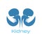 Kidney Care  illustration design logo template symbol