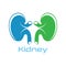 Kidney Care  illustration design logo template symbol