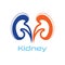 Kidney Care  illustration design logo template symbol