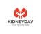 Kidney care logo design. Urology vector design