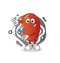 Kidney hypnotizing cartoon. cartoon mascot vector