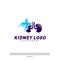 Kidney with Plus Health Logo Design Concept. Urology Logo Vector Template