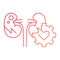 kidney problem, Causes, line gradient icons