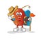 Kidney scout vector. cartoon character