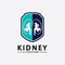 Kidney Shield Logo Template Design Vector, Emblem, Design Concept, Creative Symbol, Icon