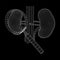 Kidneys human anatomy internal organ with magnifying glass