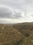 Kidron Valley during Rain in April near Mar Saba Monastery in Palestine.